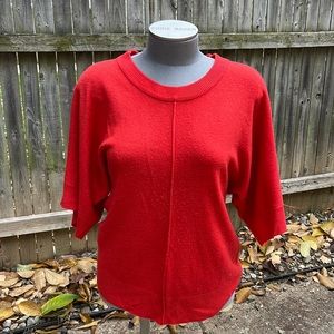 Orange 3/4 Sleeve Sweater